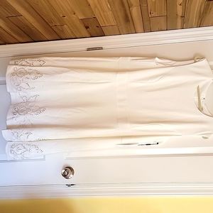 White calvin klein dress new never word